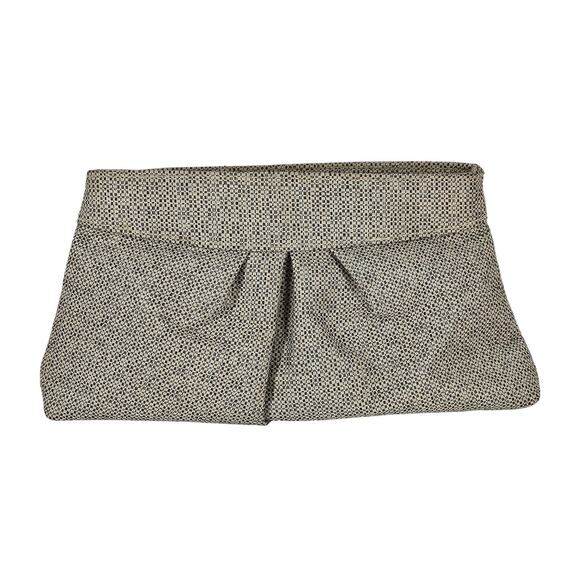 ULTA WOMEN'S WOVEN HEATHER GRAY MAKEUP BAG POUCH  / CLUTCH PURSE - Picture 1 of 8